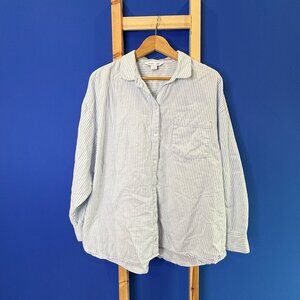 Blue Striped Button Up